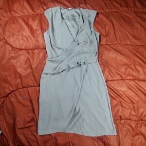 Helmut Lang Nexa‎ Overlap Drape Front Dress US Women's Size Small